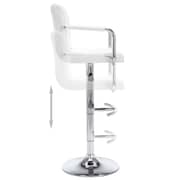 Vidaxl Bar Stools 2 Pcs White Faux Leather