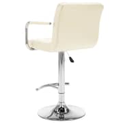 Vidaxl Bar Stools 2 Pcs Cream Faux Leather