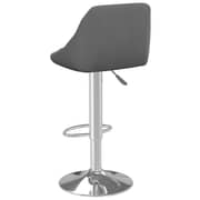 Vidaxl Bar Stool Dark Grey Velvet