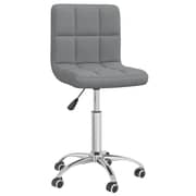 Vidaxl Swivel Office Chair Light Grey Fabric