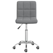 Vidaxl Swivel Office Chair Light Grey Fabric