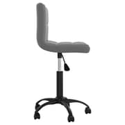 Vidaxl Swivel Office Chair Dark Grey Velvet