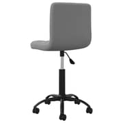 Vidaxl Swivel Office Chair Dark Grey Velvet