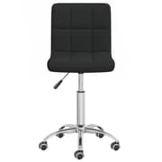 Vidaxl Swivel Office Chair Black Fabric