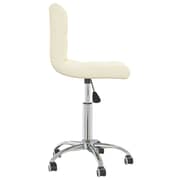 Vidaxl Swivel Office Chair Cream Fabric