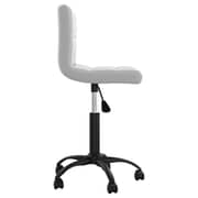 Vidaxl Swivel Office Chair Light Grey Velvet