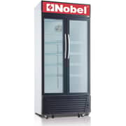 Nobel Upright Double Door Chiller Black 518 Litres NSF650