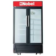 Nobel Upright Double Door Chiller Black 518 Litres NSF650