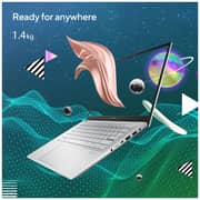 Asus Vivobook Pro 14 Laptop - 11th Gen Core i7 3.30GHz 16GB 1TB 4GB Win11Home 14inch OLED Silver English/Arabic Keyboard K3400PH OLED007W (2022) Middle East Version