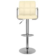 Vidaxl Bar Stool Cream Faux Leather
