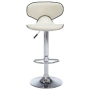 Vidaxl Bar Stools 2 Pcs Cream Faux Leather