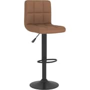 Vidaxl Bar Stool Brown Fabric