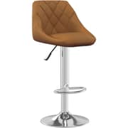 Vidaxl Bar Stool Brown Velvet