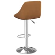 Vidaxl Bar Stool Brown Velvet