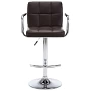 Vidaxl Bar Stools 2 Pcs Brown Faux Leather