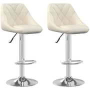 Vidaxl Bar Stool 2 Pcs Cream Velvet