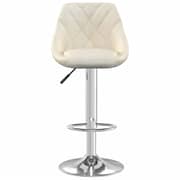 Vidaxl Bar Stool 2 Pcs Cream Velvet