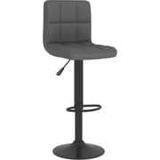 Vidaxl Bar Stool Dark Grey Fabric