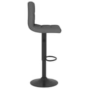 Vidaxl Bar Stool Dark Grey Fabric