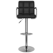 Vidaxl Bar Stool Black Faux Leather