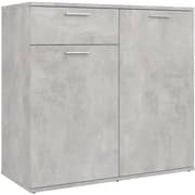 Vidaxl Sideboard Concrete Grey 80x36x75 Cm Chipboard