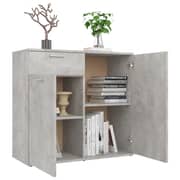 Vidaxl Sideboard Concrete Grey 80x36x75 Cm Chipboard