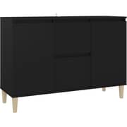 Vidaxl Sideboard Black 103.5x35x70 Cm Chipboard