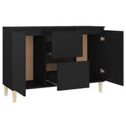 Vidaxl Sideboard Black 103.5x35x70 Cm Chipboard