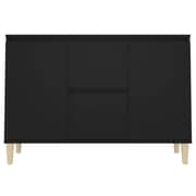 Vidaxl Sideboard Black 103.5x35x70 Cm Chipboard