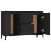 Vidaxl Sideboard Black 104x35x70 Cm Chipboard