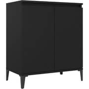 Vidaxl Sideboard Black 60x35x70 Cm Chipboard