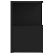 Vidaxl Bedside Cabinets 2 Pcs Black 35x35x55 Cm Chipboard