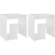 Vidaxl Bed Cabinets 2 Pcs White 40x30x40 Cm Chipboard