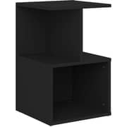 Vidaxl Bedside Cabinet Black 35x35x55 Cm Chipboard
