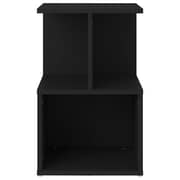 Vidaxl Bedside Cabinet Black 35x35x55 Cm Chipboard