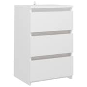 Vidaxl Bed Cabinets 2 Pcs White 40x35x62.5 Cm Chipboard