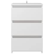 Vidaxl Bed Cabinets 2 Pcs White 40x35x62.5 Cm Chipboard