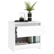 Vidaxl Bedside Cabinets 2 Pcs White 40x30x39 Cm Chipboard