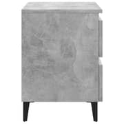 Vidaxl Bed Cabinets 2 Pcs Concrete Grey 40x35x50 Cm Chipboard