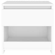 Vidaxl Bedside Cabinet White 40x30x39 Cm Chipboard