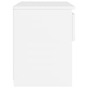 Vidaxl Bedside Cabinet White 40x30x39 Cm Chipboard