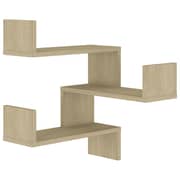 Vidaxl Wall Corner Shelves 2 Pcs Sonoma Oak 40x40x50 Cm Chipboard
