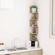 Vidaxl Wall Corner Shelf Sonoma Oak 20x20x127.5 Cm Chipboard