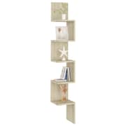 Vidaxl Wall Corner Shelf Sonoma Oak 20x20x127.5 Cm Chipboard