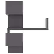 Vidaxl Wall Corner Shelf Grey 40x40x50 Cm Chipboard