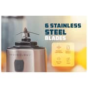 Powerology 6-Blade Portable Juicer 450ml 126W with Built-in Battery 2500mah Black