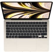 Apple MacBook Air 13.6-inch (2022) - Apple M2 Chip / 8GB RAM / 512GB SSD / 10-core GPU / macOS Monterey / English Keyboard / Starlight / Middle East Version - [MLY23ZS/A]