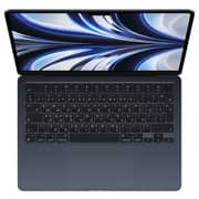 Apple MacBook Air 13.6-inch (2022) - Apple M2 Chip / 8GB RAM / 512GB SSD / 10-core GPU / macOS Monterey / English & Arabic Keyboard / Midnight / Middle East Version - [MLY43AB/A]