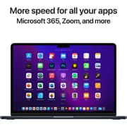 Apple MacBook Air 13.6-inch (2022) - Apple M2 Chip / 8GB RAM / 512GB SSD / 10-core GPU / macOS Monterey / English & Arabic Keyboard / Midnight / Middle East Version - [MLY43AB/A]