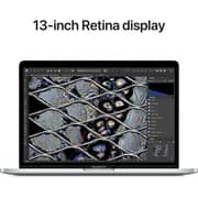 Apple MacBook Pro 13.3-inch (2022) - Apple M2 Chip / 8GB RAM / 256GB SSD / 10-core GPU / macOS Monterey / English Keyboard / Silver / Middle East Version - [MNEP3ZS/A]